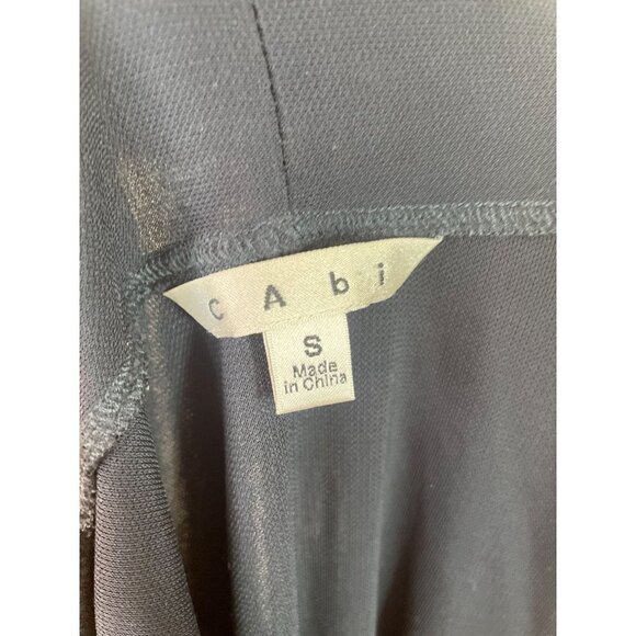 Cabi Waterfall Shawl Cardigan Open Front Long Sleeve Navy Blue Knit Size S - Picture 8 of 10